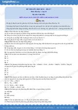 Đề thi giữa kì 2 Hóa 10 - Cánh diều - Đề số 8